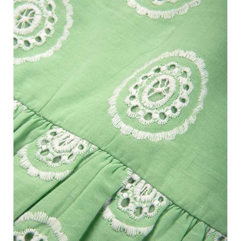 Kite babykjole med bloomer grønn