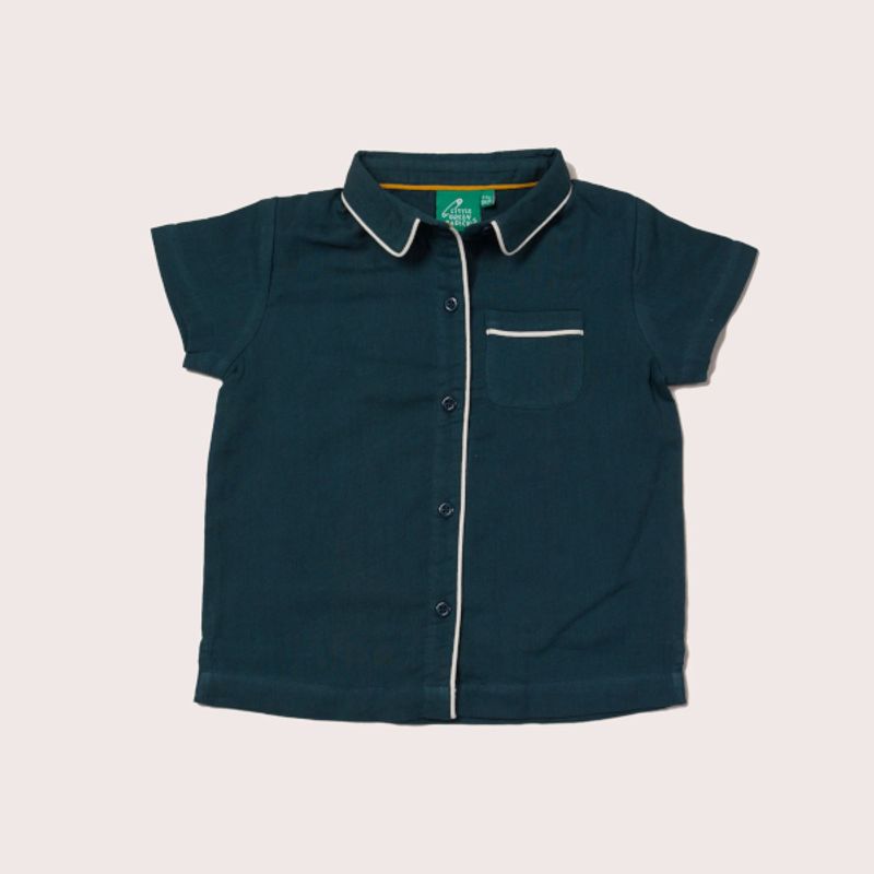 Little Green Radicals skjorte mørkeblå - kun 86 og 122