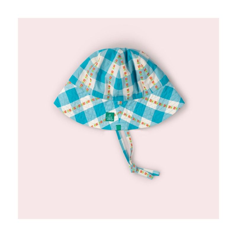 Little Green Radicals solhatt ruter - 3-5 år