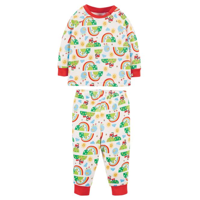 Hovedbilde Frugi pysjamas bondegårdmotiv - kun 8-9 år