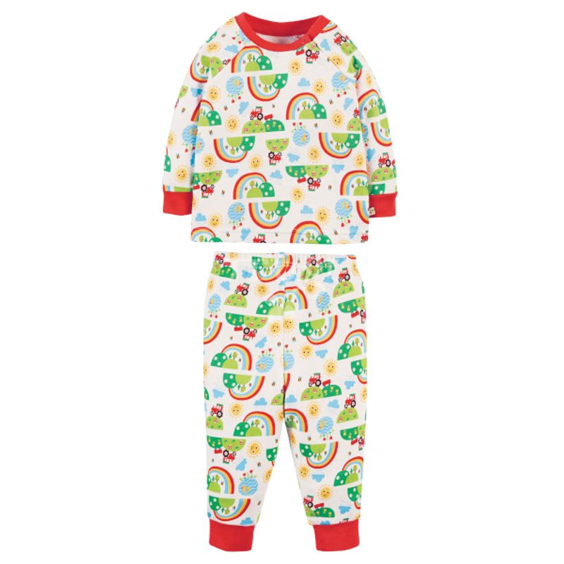 Frugi pysjamas bondegårdmotiv - kun 8-9 år
