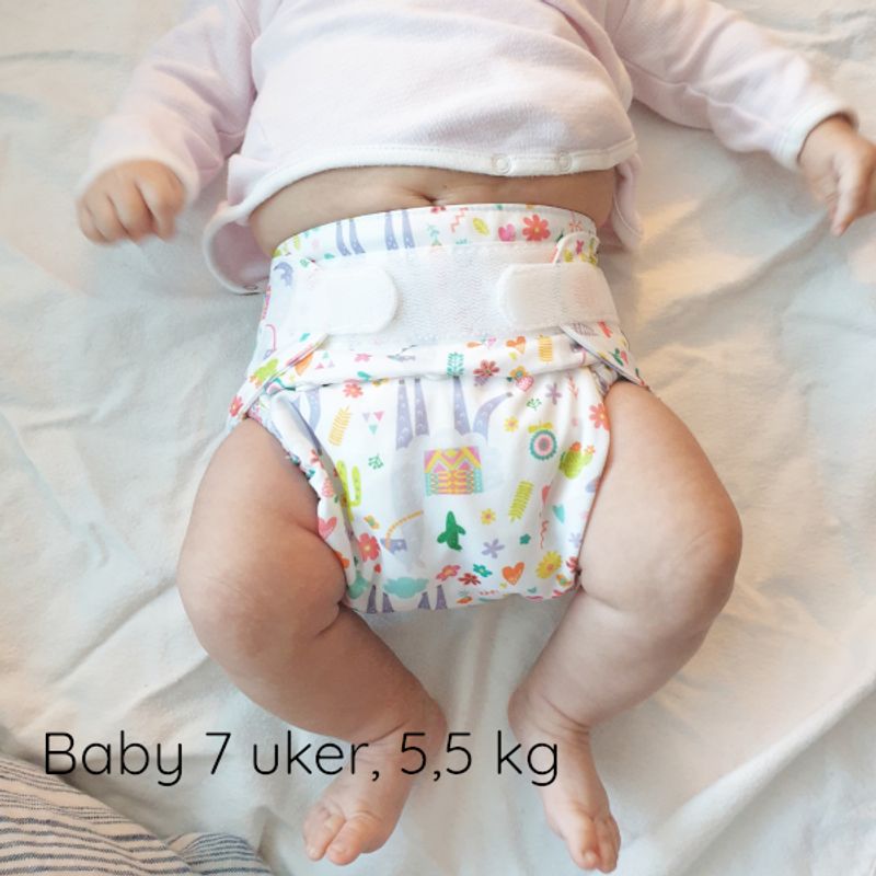 Blümchen sperrelag Slimfit nyfødt borrelås