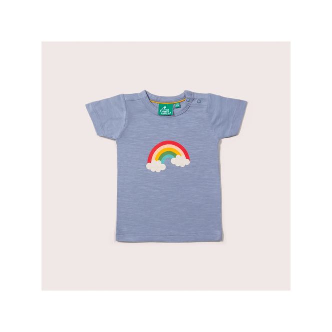 Hovedbilde Little Green Radicals t-skjorte regnbue blå - ...