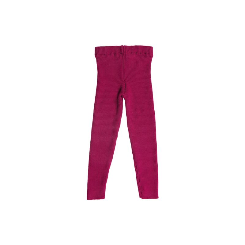 Reiff ullbukse ribbestrikk rosa