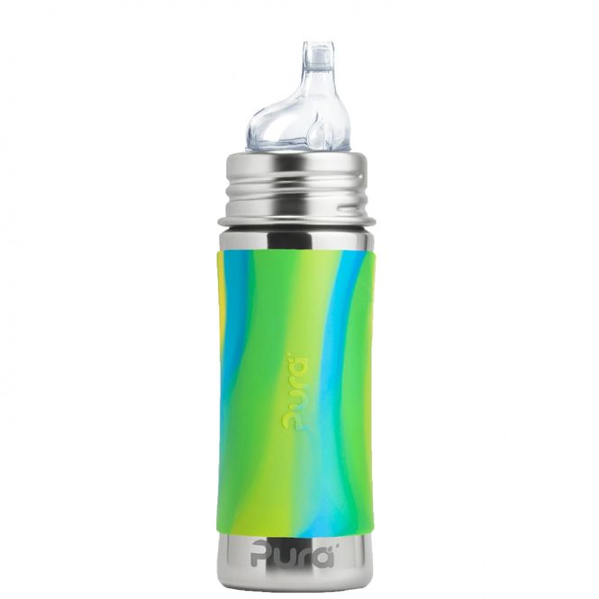 Hovedbilde Pura Kiki® flaske baby stål 325 ml Aqua Swirl