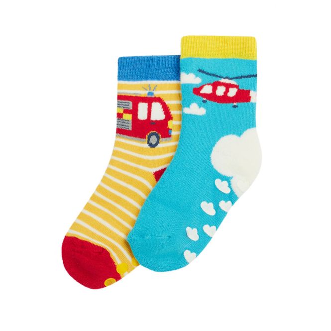 Hovedbilde Frugi sokker antiskli brannbil - 6-12 mnd
