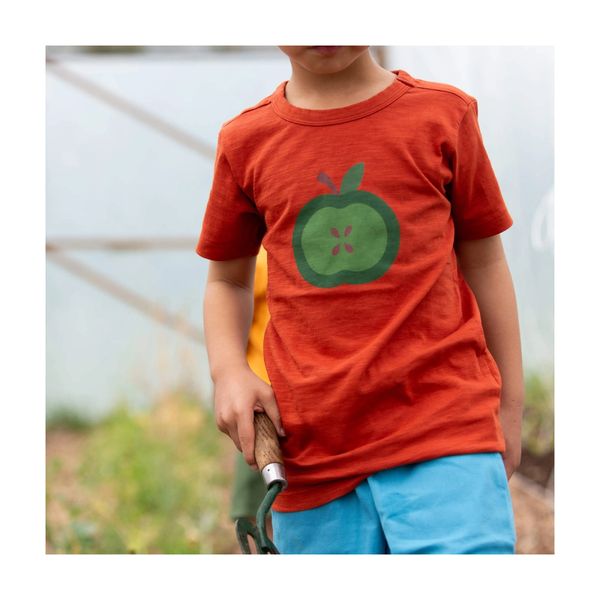 Little Green Radicals t-skjorte eple rustr&oslash;d