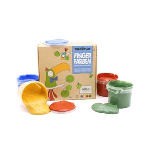 Hovedbilde Neogr&uuml;n &oslash;kologisk fingermaling 4-pk.