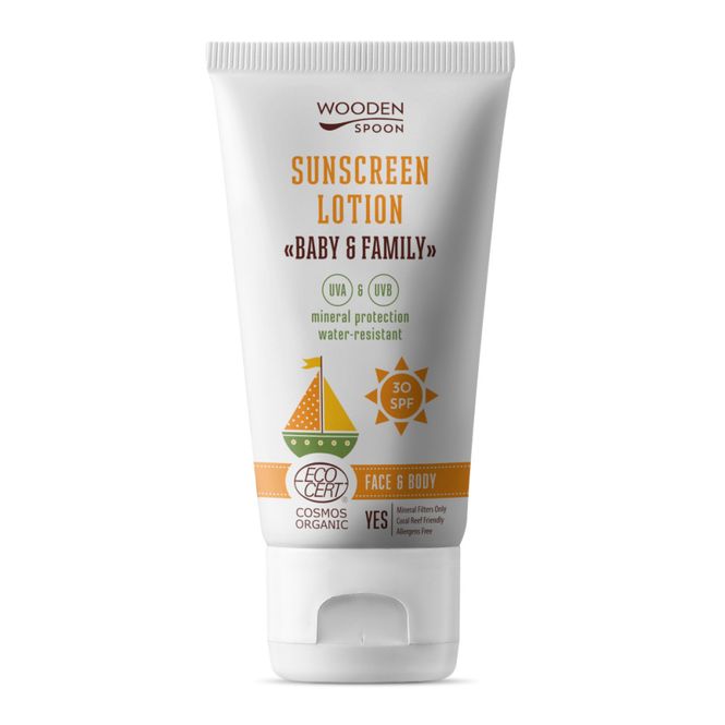 Hovedbilde Wooden Spoon SPF 30 økologisk solkrem barn 150 ml