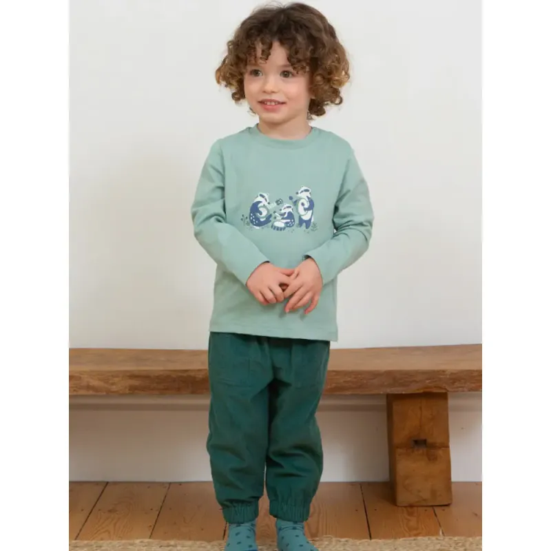 Kite grønn kordbukse Cosy Cords - kun 122