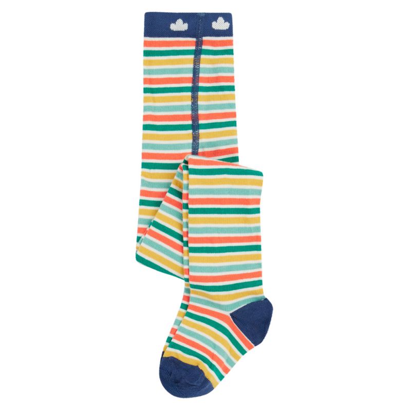 Frugi strømpebukse baby striper grønn