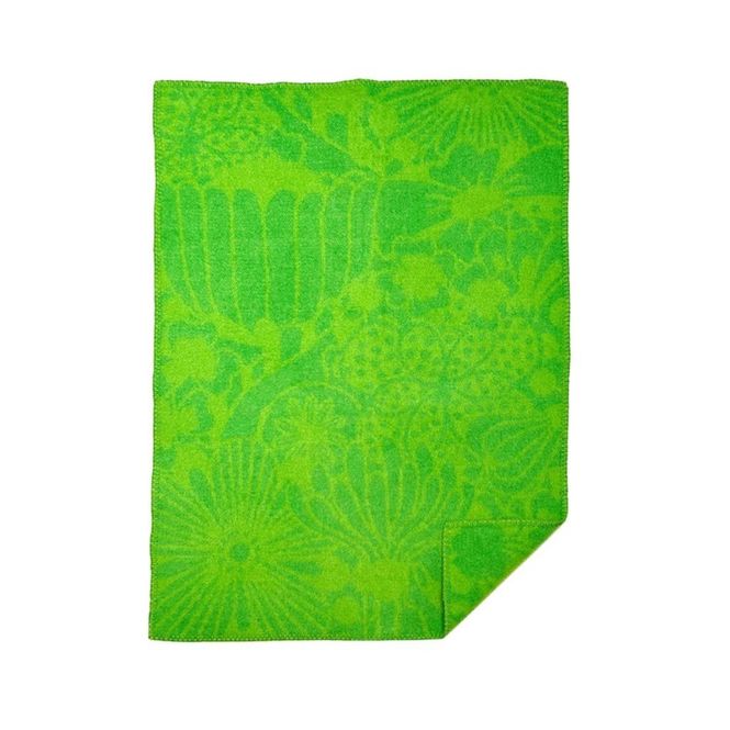 Hovedbilde Klippan ullpledd baby Clover grønn 65x90