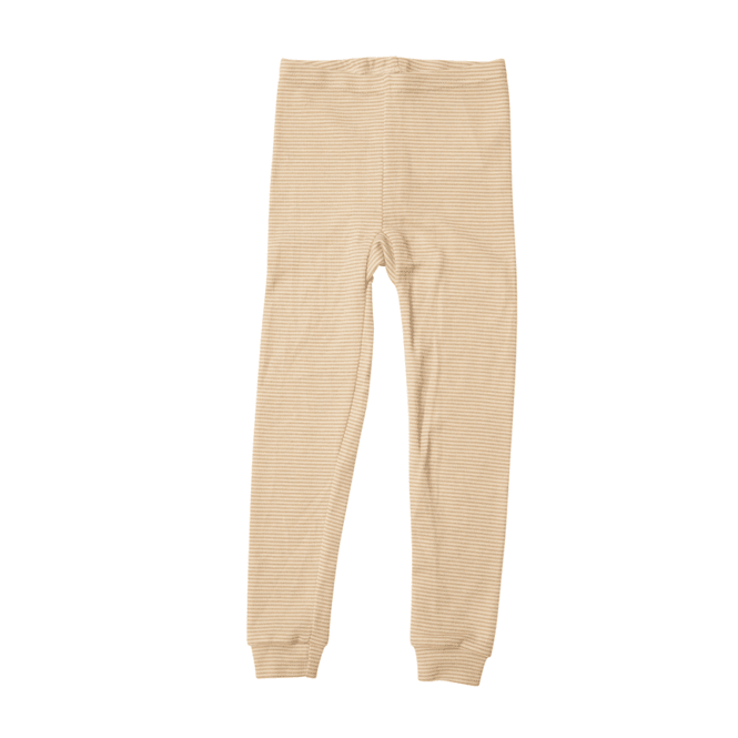 Hovedbilde Lilano stillongs ull/silke sand stripet
