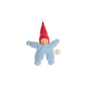 Hovedbilde Nanchen Natur bitteliten dukke spiss lue lysebl&aring;