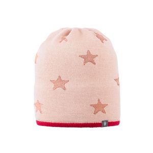 Hovedbilde Pure Pure topplue ull/silke/bomull stjerner rosa