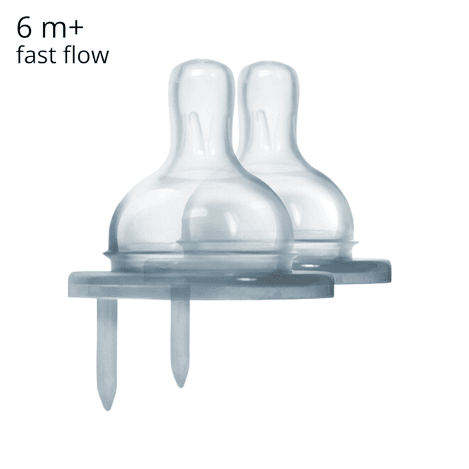 Hovedbilde Pura Kiki® 2-pk. flaskesmokk Fast Flow 6 mnd+