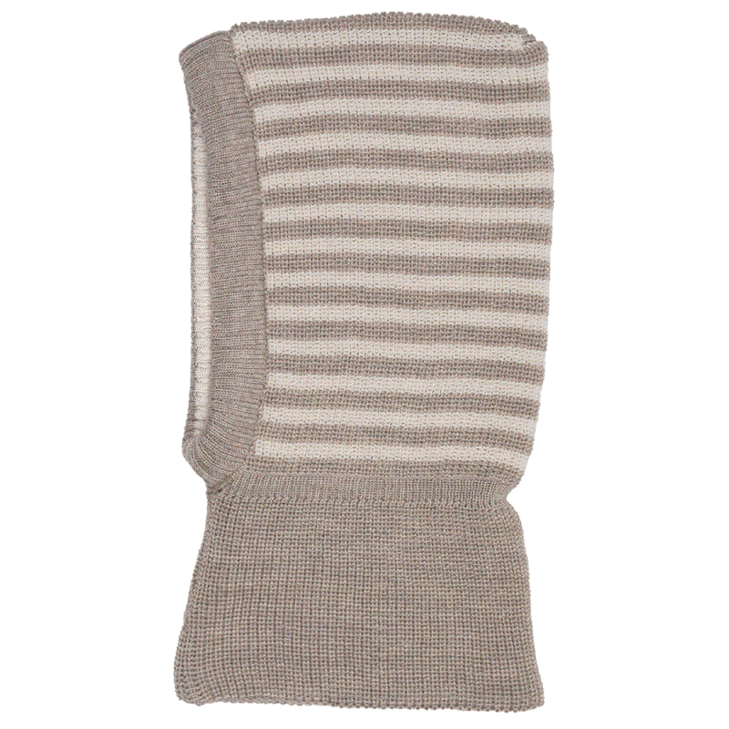 Reiff strikket lue med bomull inni beige/natur