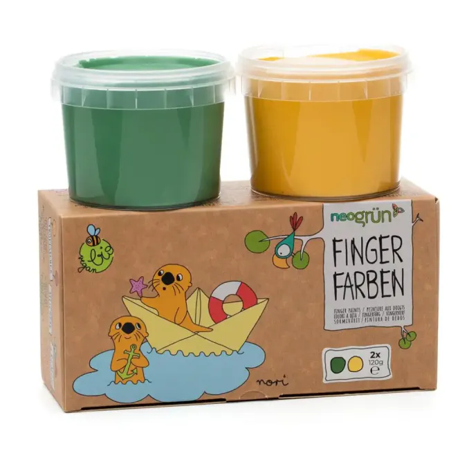 Hovedbilde Neogrün økologisk fingermaling 2-pk. - velg farge
