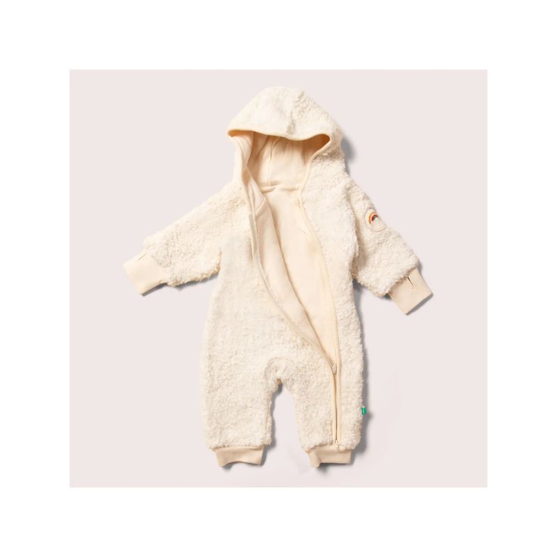 Little Green Radicals babydress bomullsteddy - kun 0-3 mnd