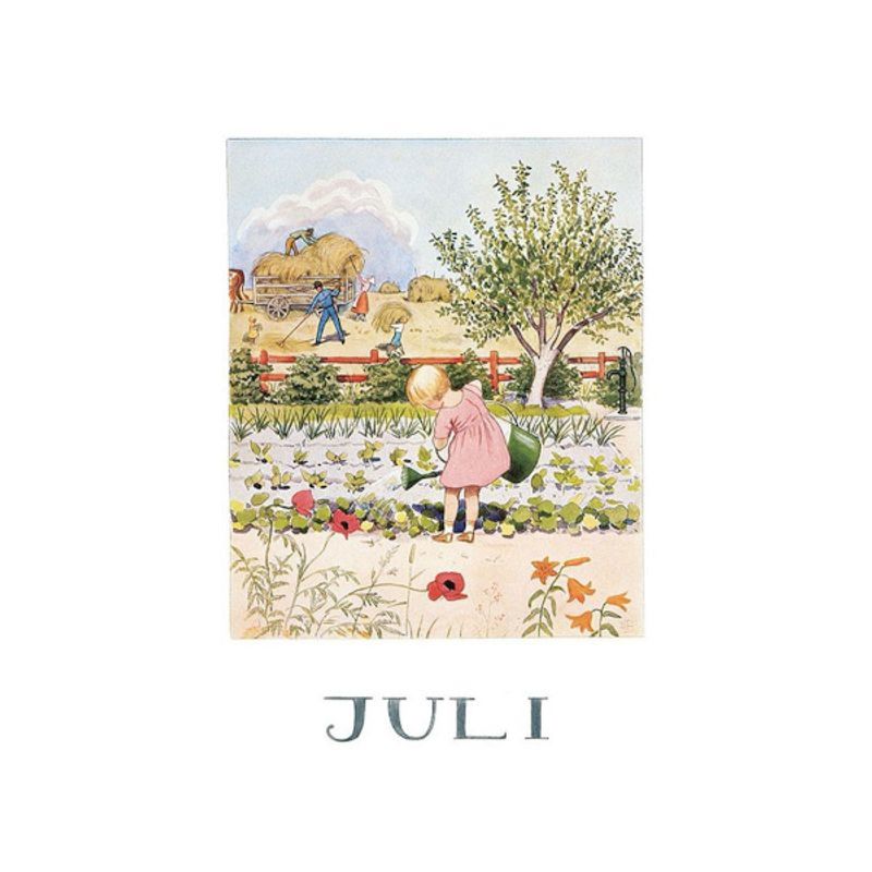 Elsa Beskow postkort månedene