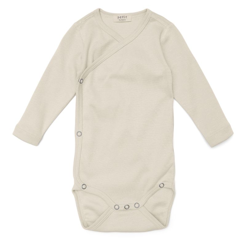 Petit by Basics omslagsbody bomull Raw White - kun 56
