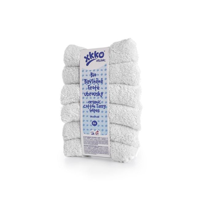Hovedbilde Xkko 6-pk. vaskekluter frotté økobomull