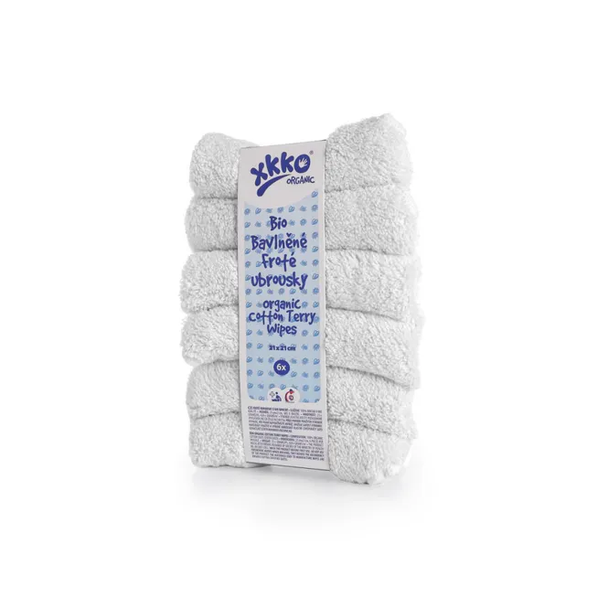 Hovedbilde Xkko 6-pk. vaskekluter frotté økobomull